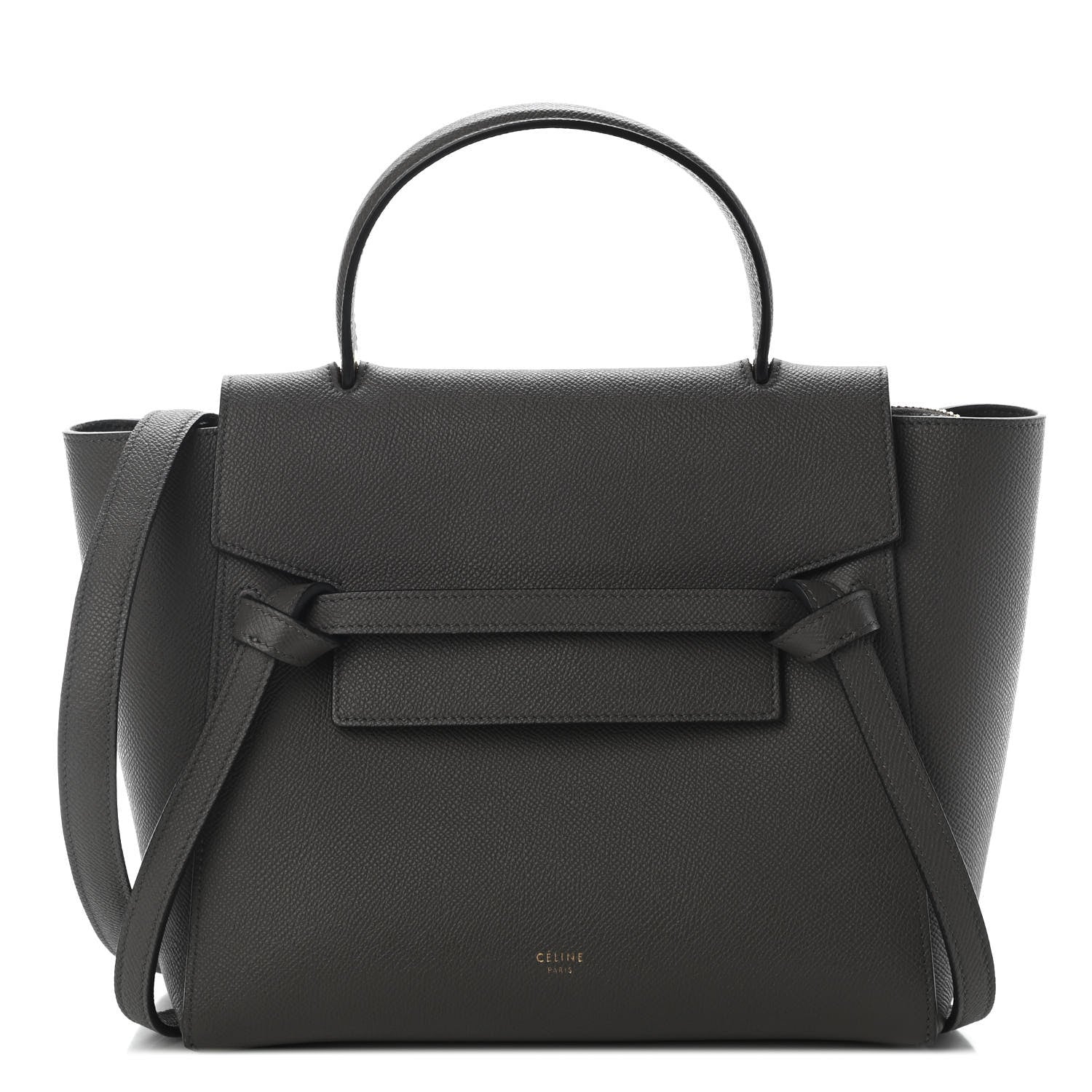Celine Grained Calfskin Nano Belt Bag Grey 1 of 9