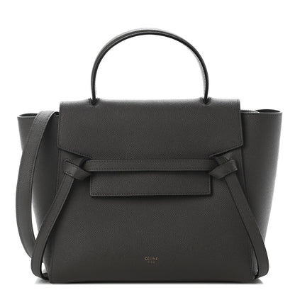 Celine Grained Calfskin Nano Belt Bag Grey 1 of 9