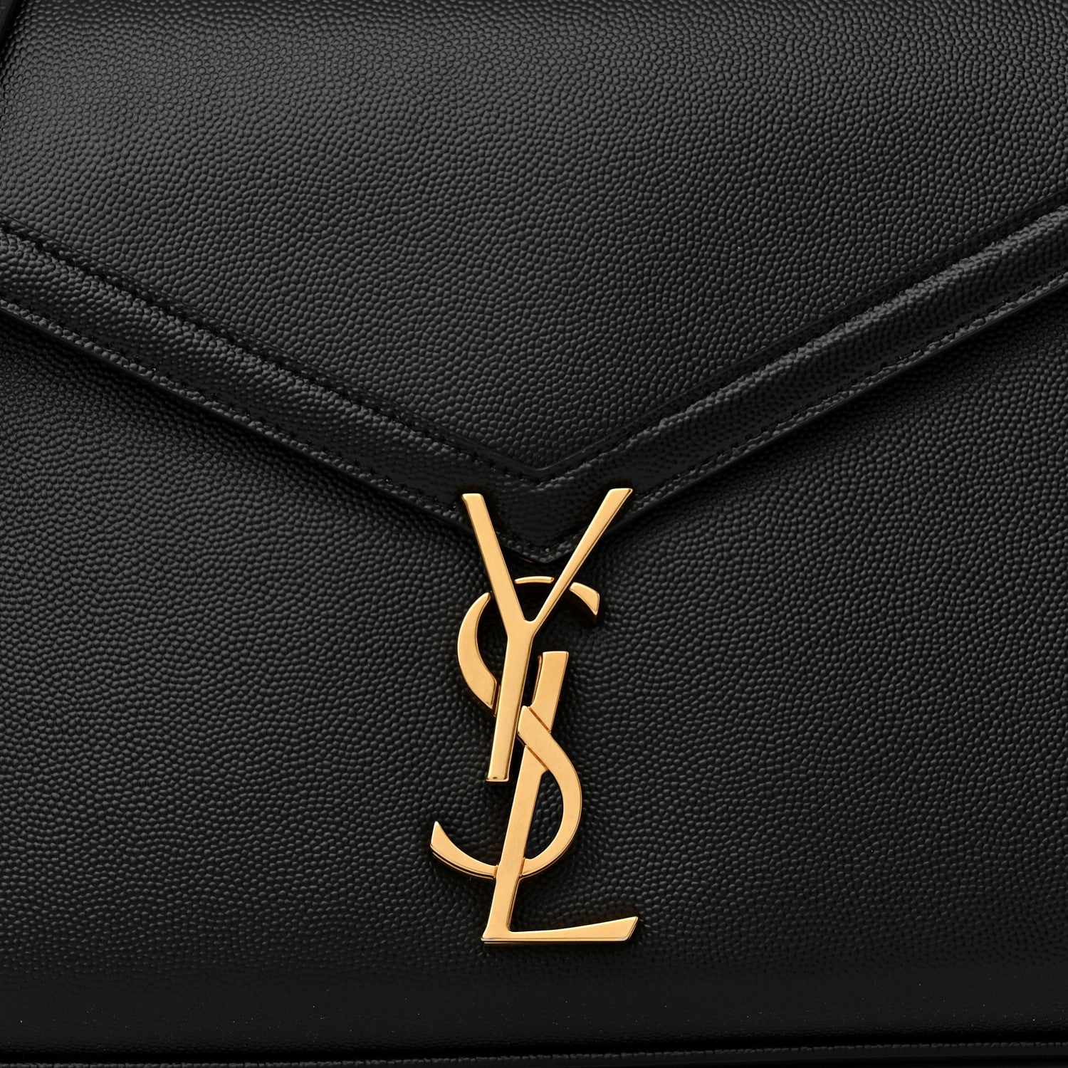 Saint Laurent Grain de Poudre Medium Classic Monogram Cassandra Top Handle Black 8 of 10