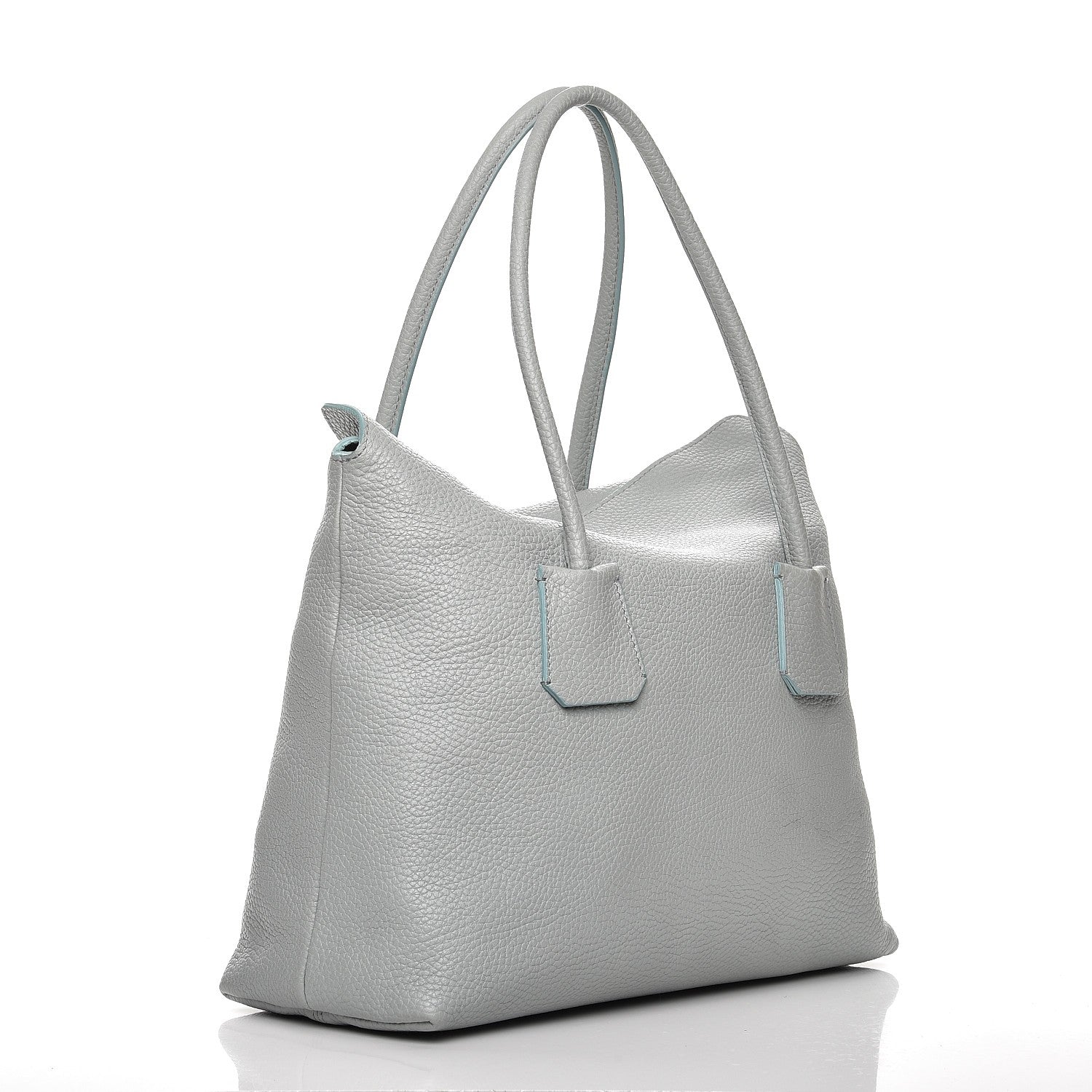 Burberry London Grainy Calfskin Medium Baynard Tote Sky Blue 3 of 10