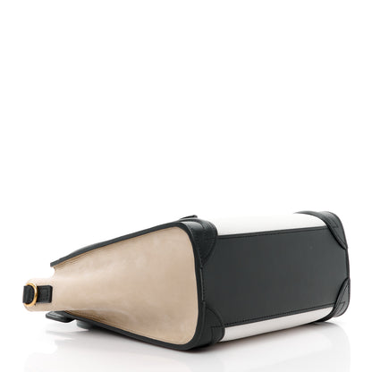 Celine Bullhide Calfskin Nubuck Nano Tri-Color Luggage White 4 of 10