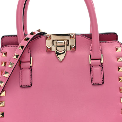 Valentino Garavani Vitello Mini Rockstud Double Handle Tote Peony 7 of 10