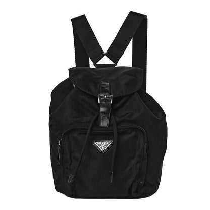 Prada Nylon Vela Mini Cinch Backpack Black 1 of 12