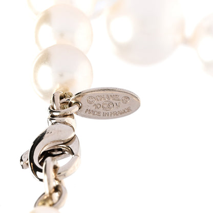 Chanel Graduated Pearl CC Long Necklace Gold 5 of 5