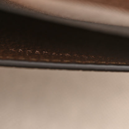Gucci Monogram Jumbo GG Textured Dollar Calfskin Web Mini Horsebit 1955 Shoulder Bag Camel Ebony New Acero 7 of 11