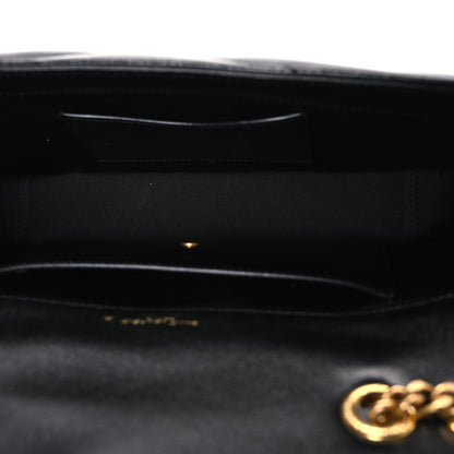 Saint Laurent Lambskin Chevron Quilted Small Loulou Black 6 of 11