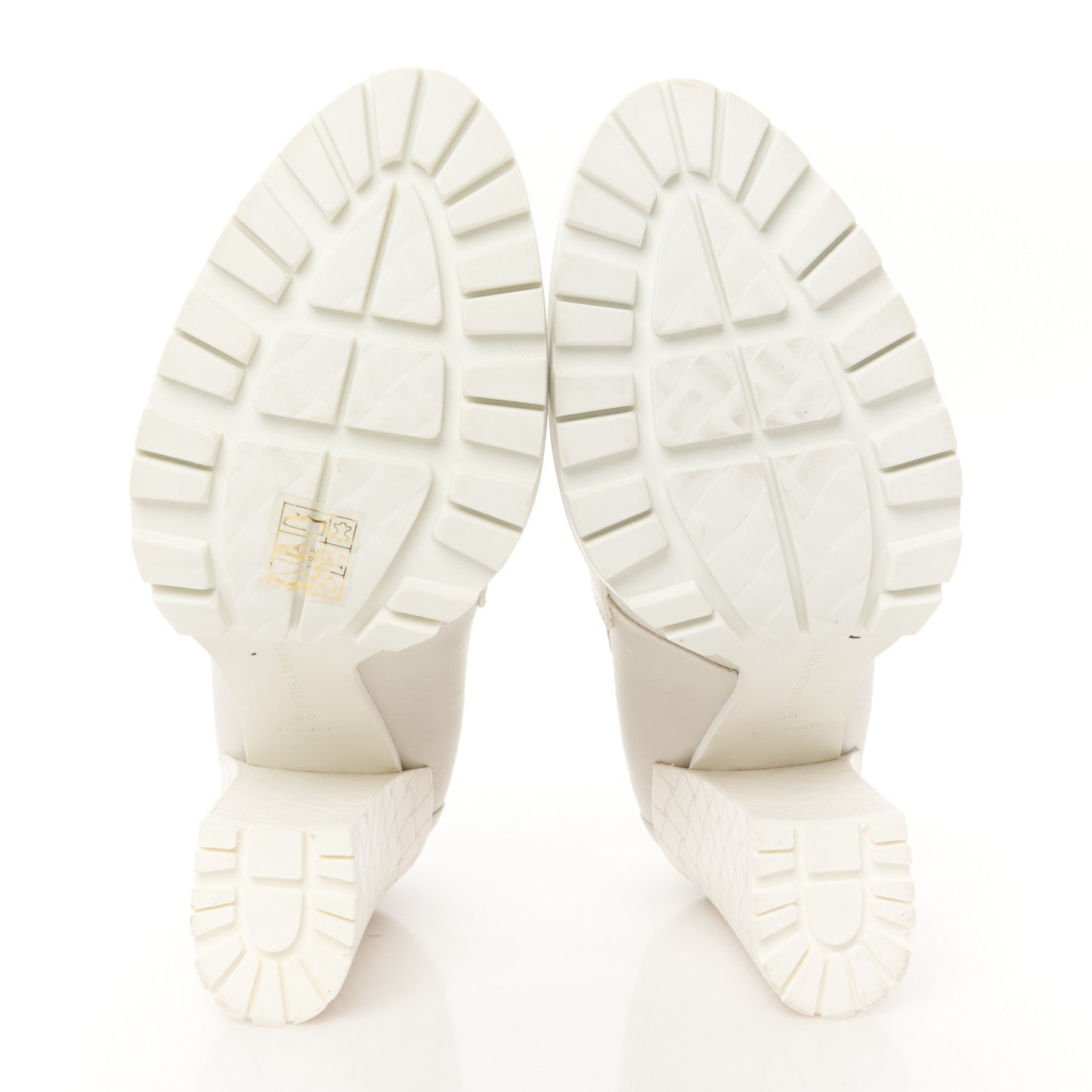 Calfskin Loafer Pumps 40 Mist Bianco