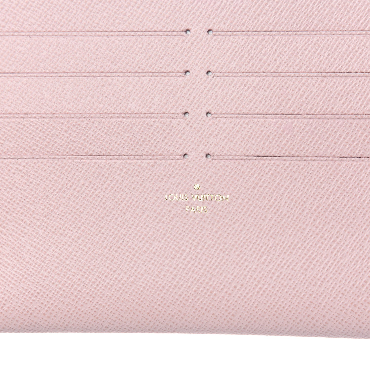 Louis Vuitton Calfskin Felicie Card Holder Insert Rose Ballerine 6 of 6