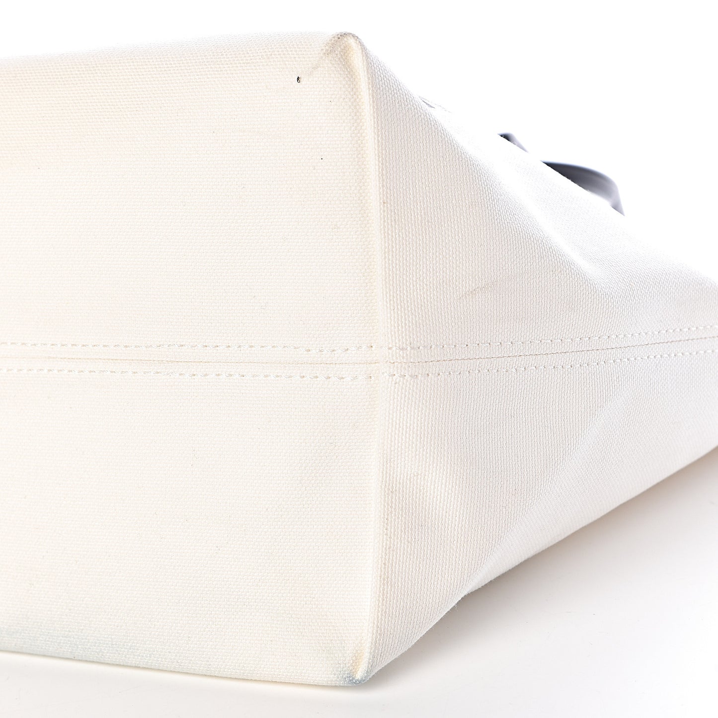 Canvas Logo Tote Black White