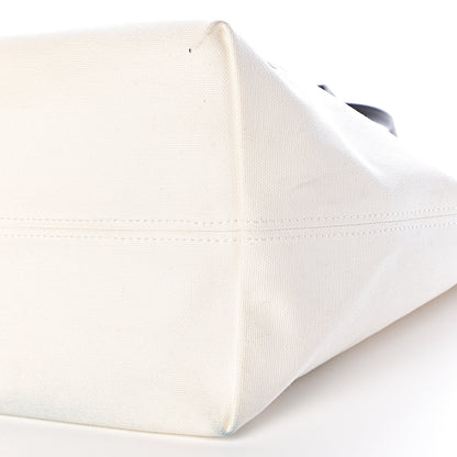 Versace Canvas Logo Tote Black White 11 of 11