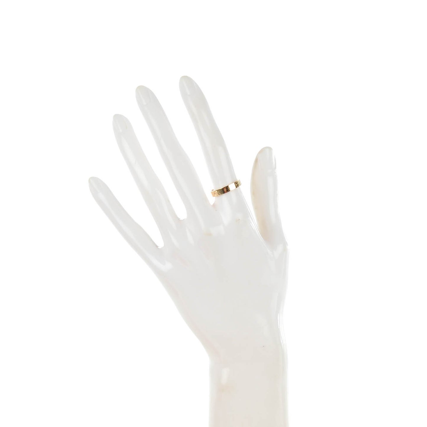 18K Yellow Gold 4mm LOVE Wedding Band Ring 52 6