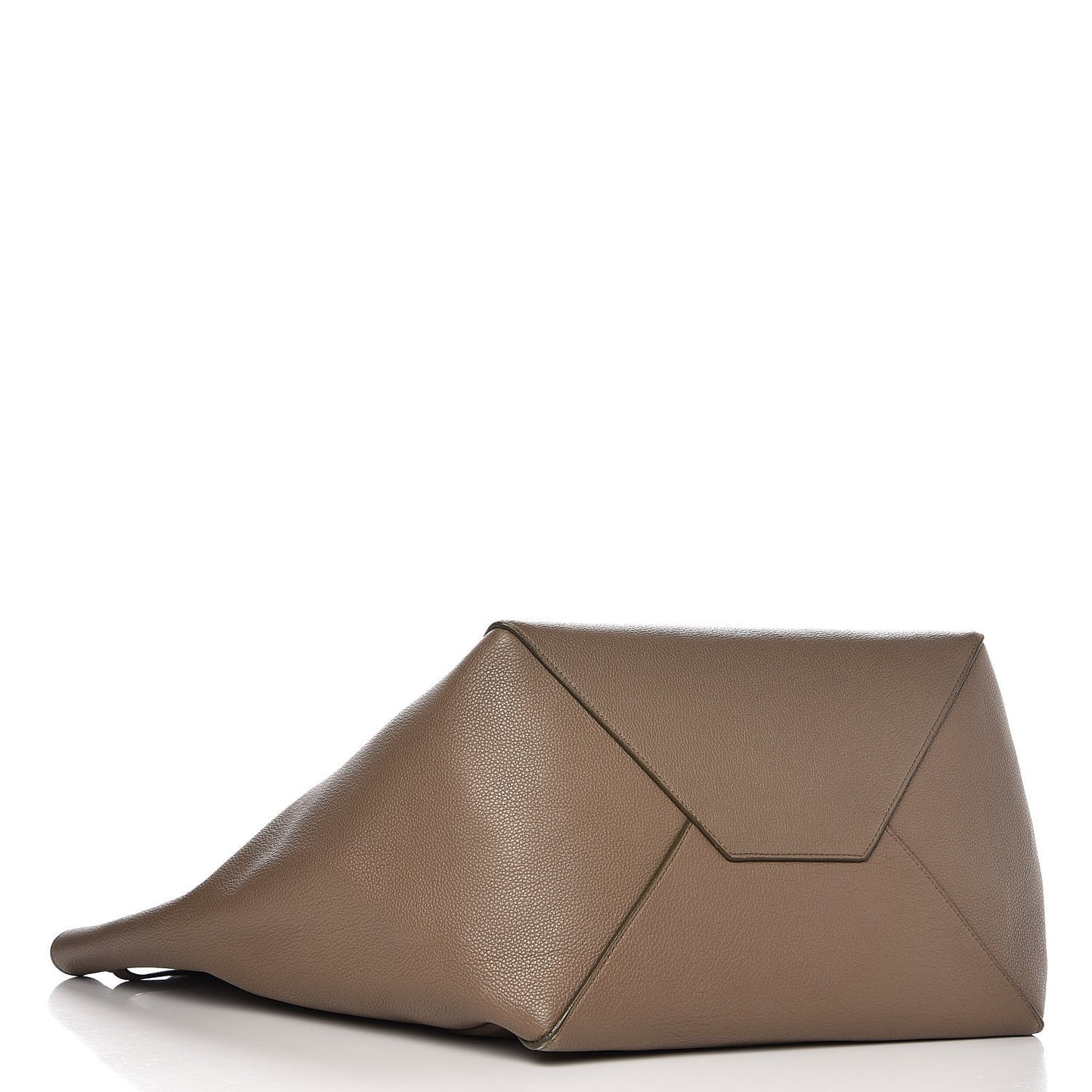 Soft Grained Calfskin Medium Belt Cabas Phantom Taupe