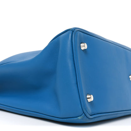 Christian Dior Smooth Calfskin Large Diorissimo Tote Blue 10 of 11