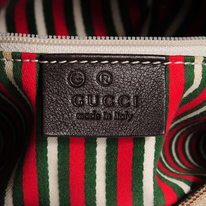 Gucci Guccissima Trim Canvas Colbert Hobo Dark Brown 6 of 7