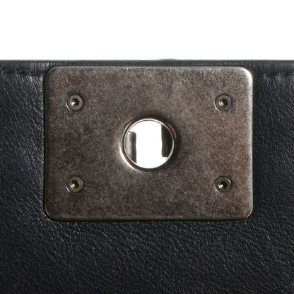 Chanel Calfskin Crystal Embossed Medium Boy Flap Black 8 of 8