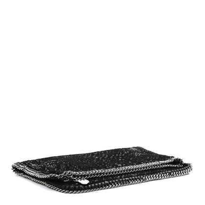 Stella McCartney Sequin Falabella Fold Over Clutch Black 4 of 12