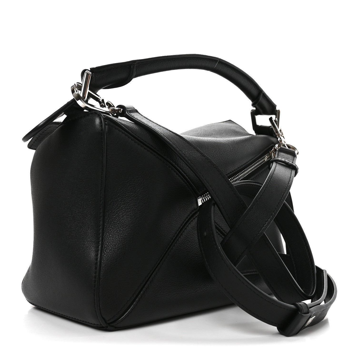 Loewe Calfskin Small Puzzle Bag Black 3 of 9
