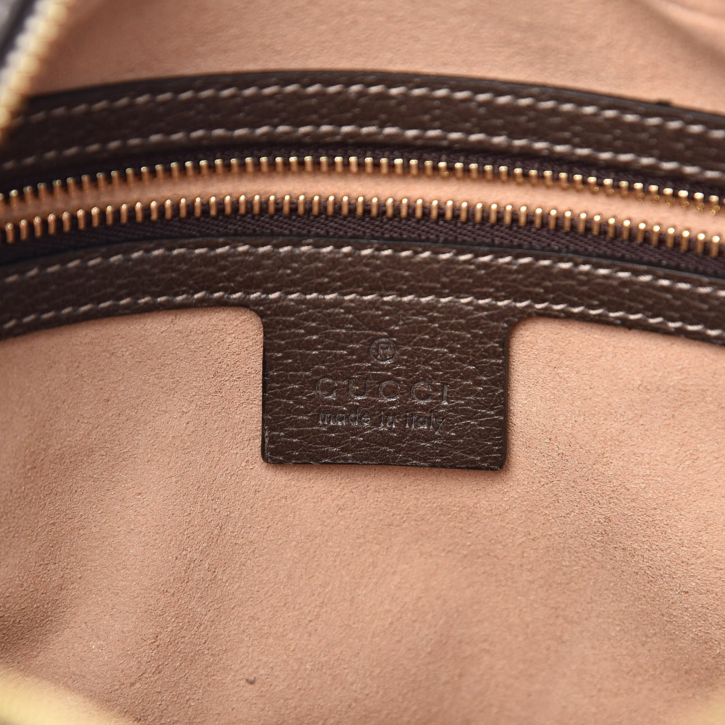 GG Supreme Monogram Web Small Ophidia Shoulder Bag Brown