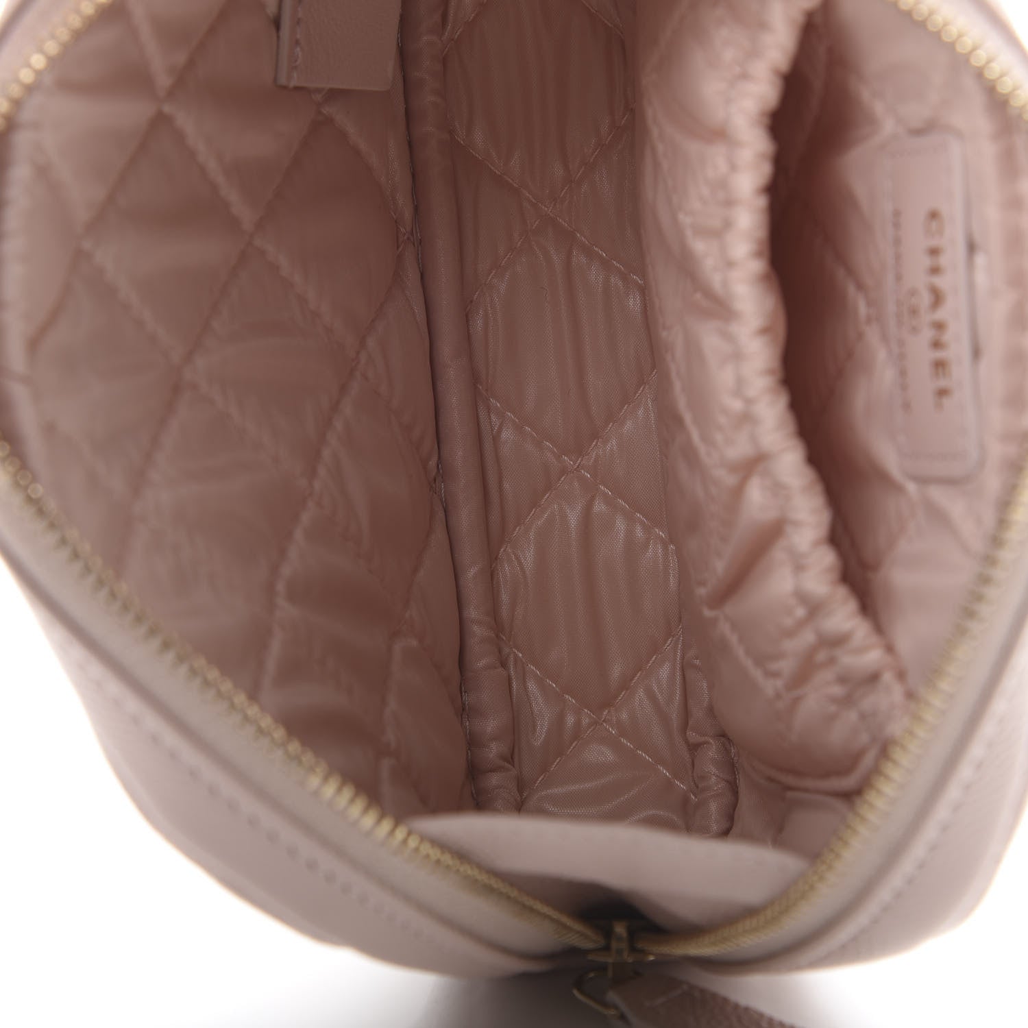 Chanel Caviar Quilted Small Curvy Pouch Cosmetic Case Light Pink 5 of 7