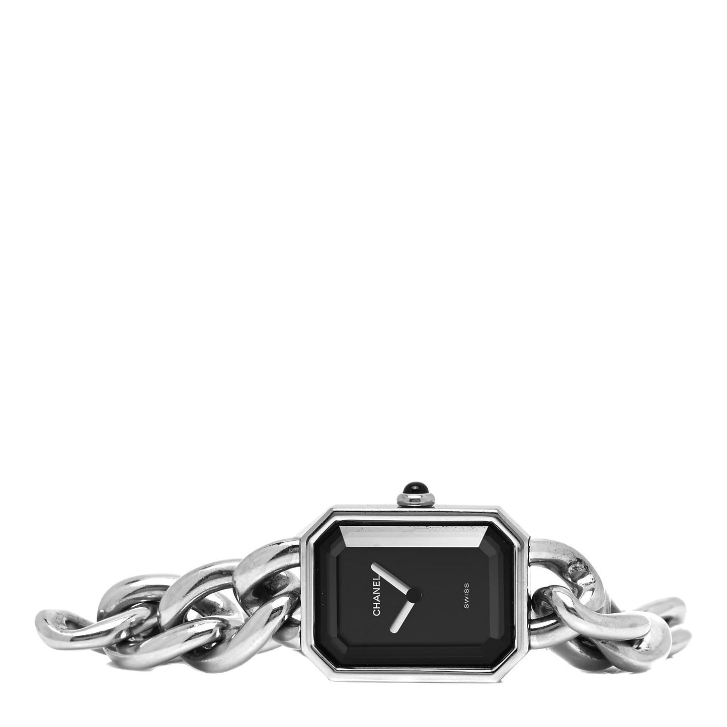 Stainless Steel 20mm Chain Premiere Quartz Watch Black M
