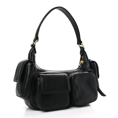 Miu Miu Nappa Multi Pocket Hobo Black 3 of 8