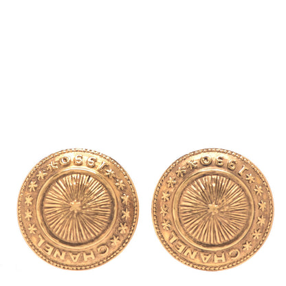 Chanel CC Clip On Earrings Gold 1 of 4