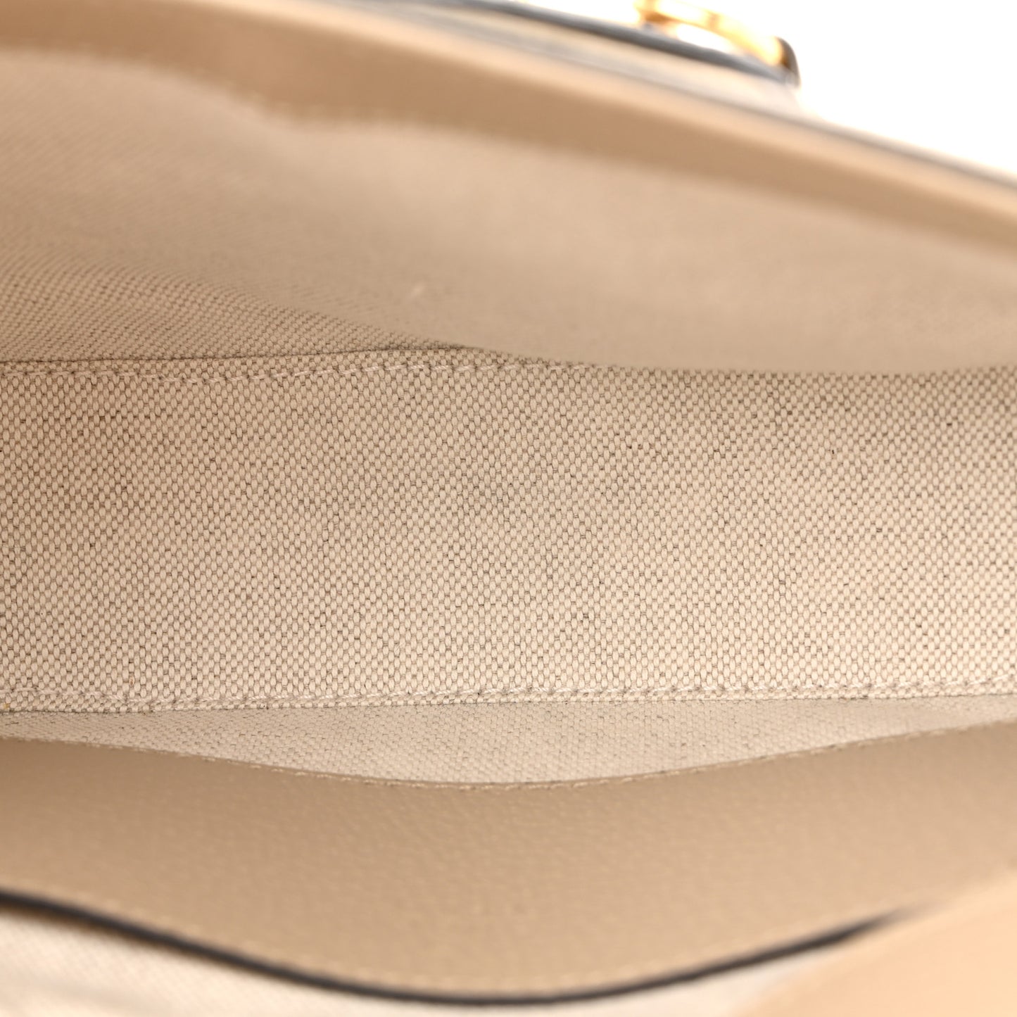 GG Supreme Monogram Textured Dollar Calfskin Web Mini Horsebit 1955 Shoulder Bag Beige Mystic White Oatmeal