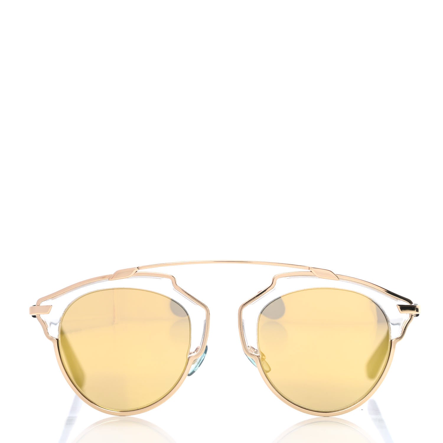 Christian Dior Mirrored So Real Sunglasses Gold 2 of 9