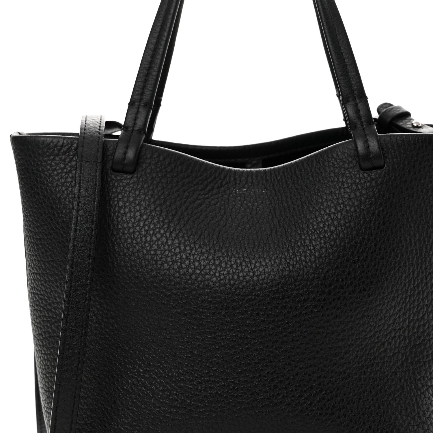The Row Grained Calfskin Small Park Tote Black 8 of 16