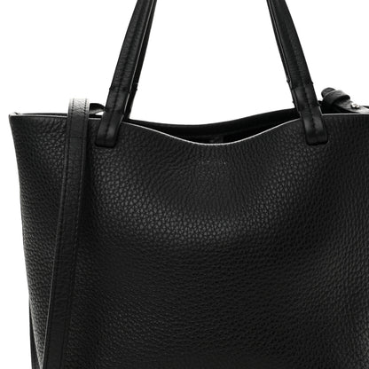 The Row Grained Calfskin Small Park Tote Black 8 of 16