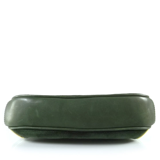 Suede Shoulder Bag Green