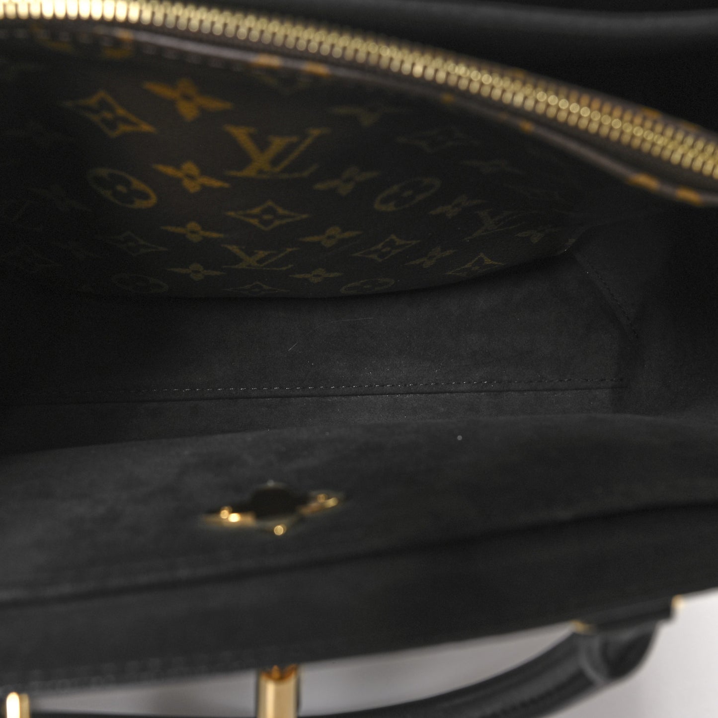 Monogram Flower Tote Black