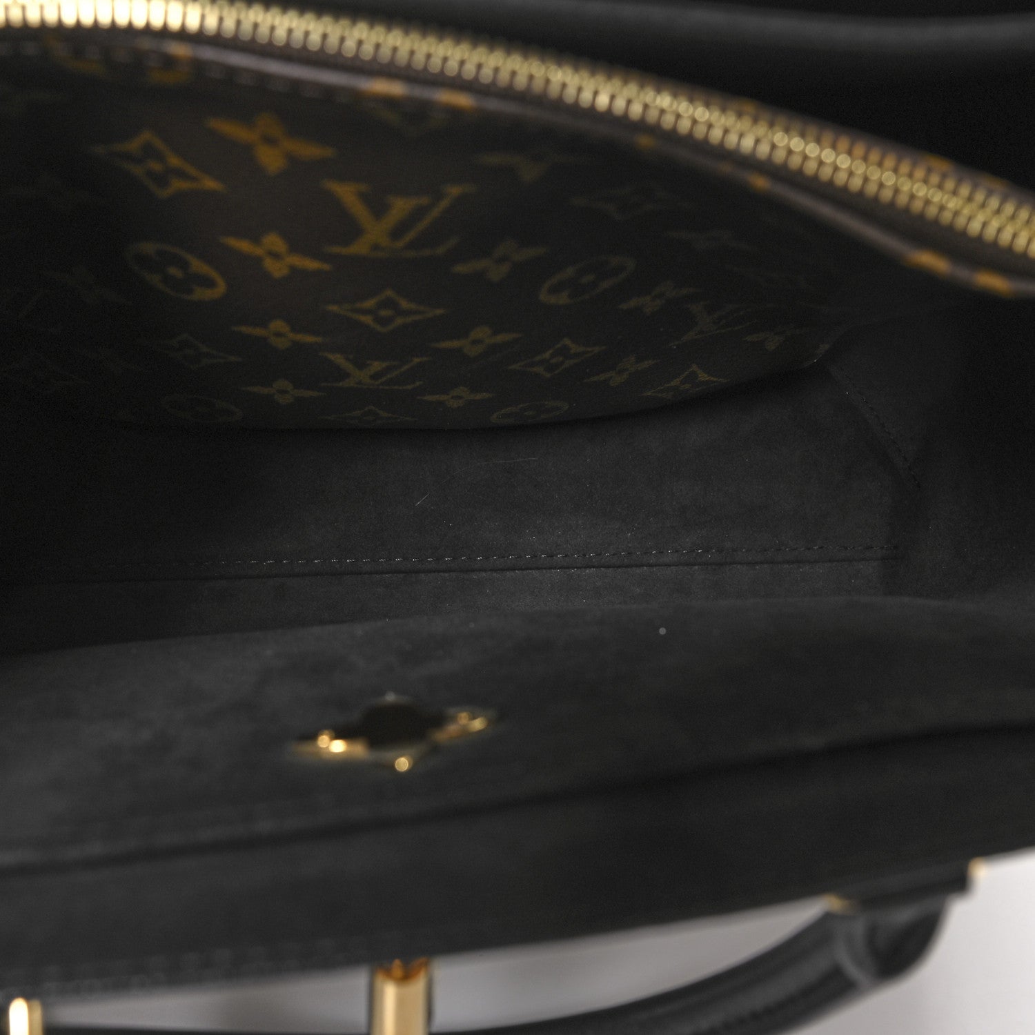 Louis Vuitton Monogram Flower Tote Black 5 of 12