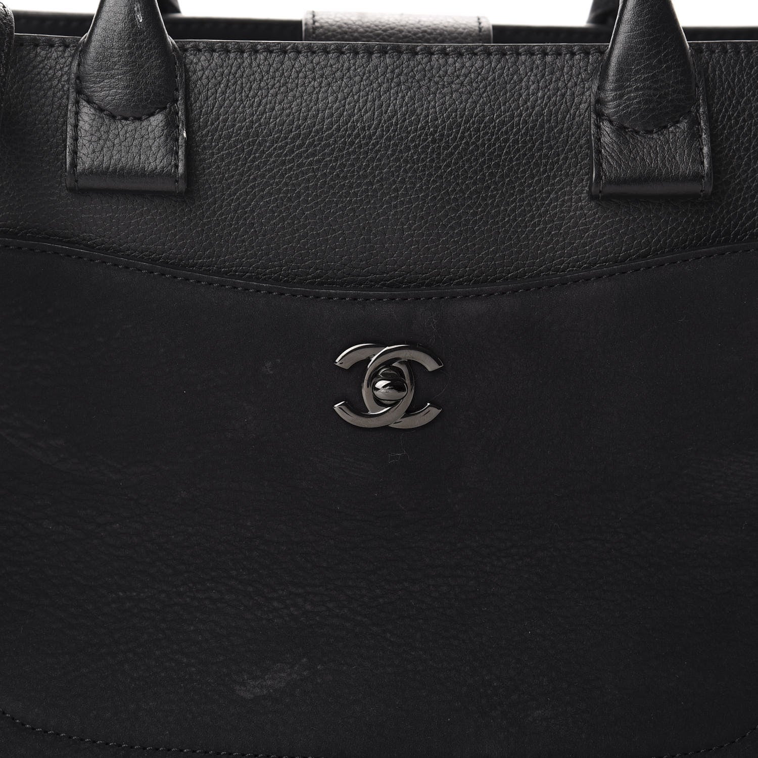 Chanel Grained Calfskin Suede Small Neo Executive Shopper Tote Black 17 of 17