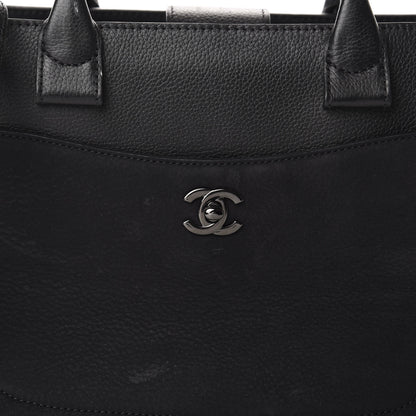 Chanel Grained Calfskin Suede Small Neo Executive Shopper Tote Black 17 of 17