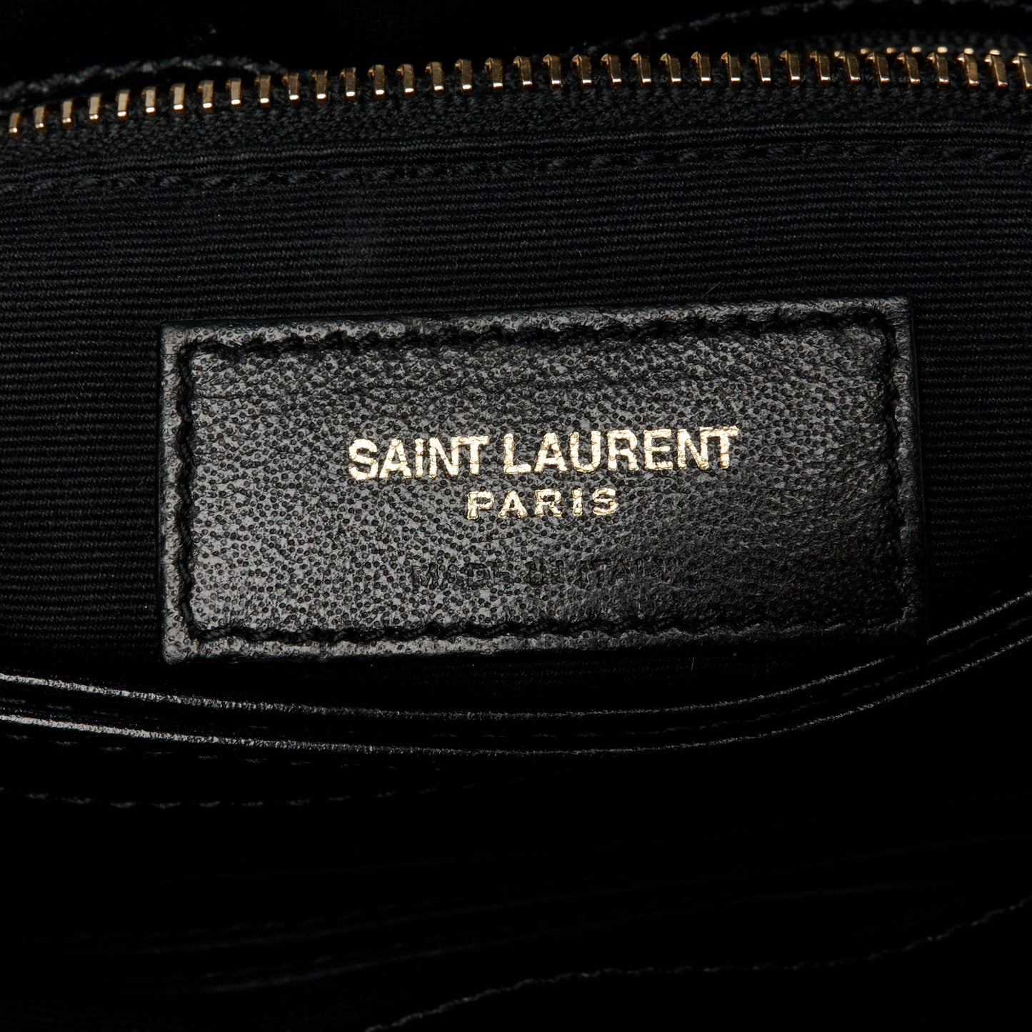 Calfskin Y Quilted Monogram Toy Loulou Crossbody Bag Black