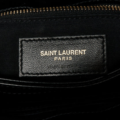 Saint Laurent Calfskin Y Quilted Monogram Toy Loulou Crossbody Bag Black 7 of 12
