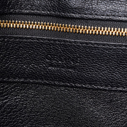 Celine Smooth Lambskin Horizontal Zipper Gusset Cabas Black 6 of 17