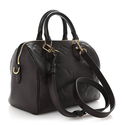 Louis Vuitton Empreinte Monogram Giant Speedy Bandouliere 25 Chocolate 2 of 9