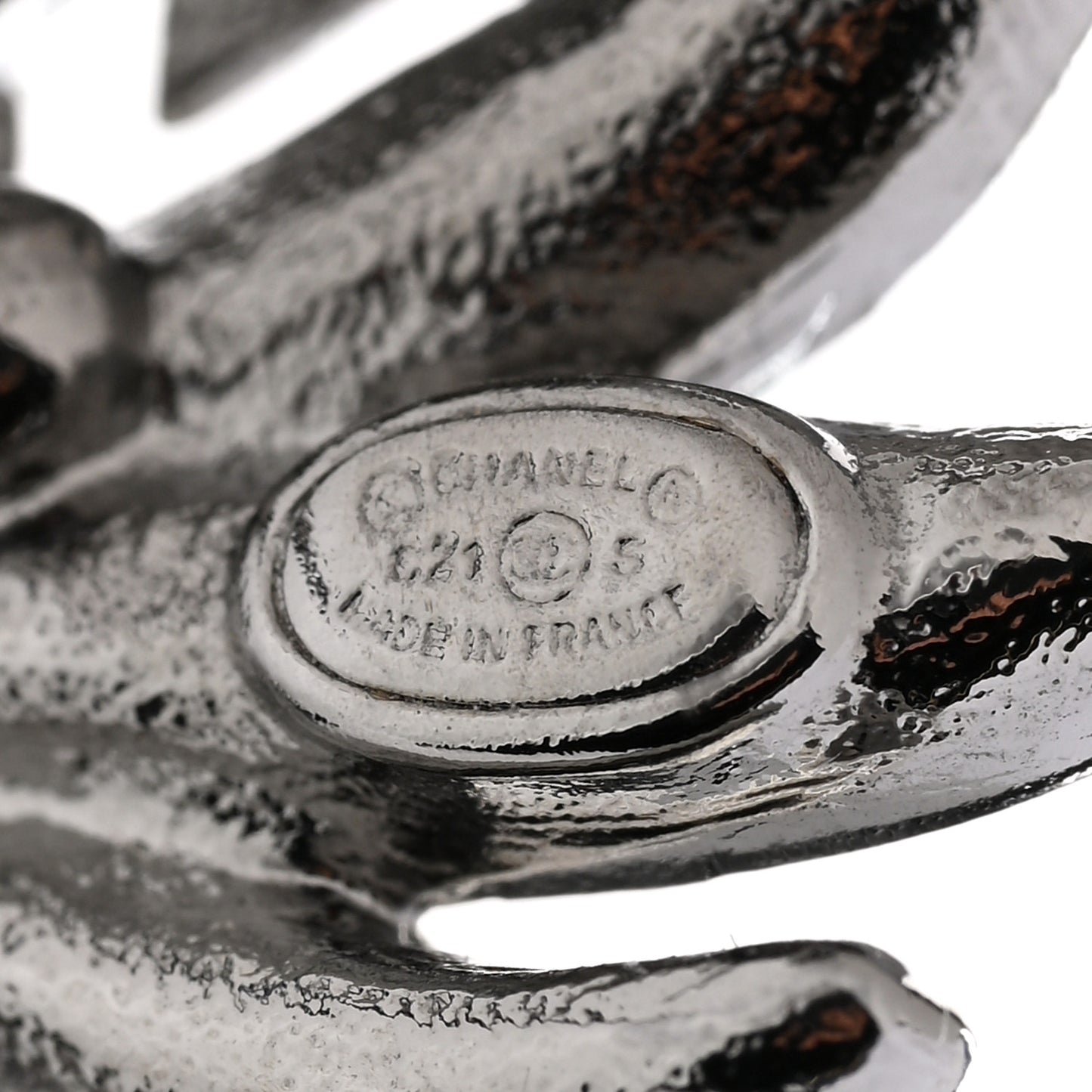 Crystal Baguette CC Wing Star Earrings Silver