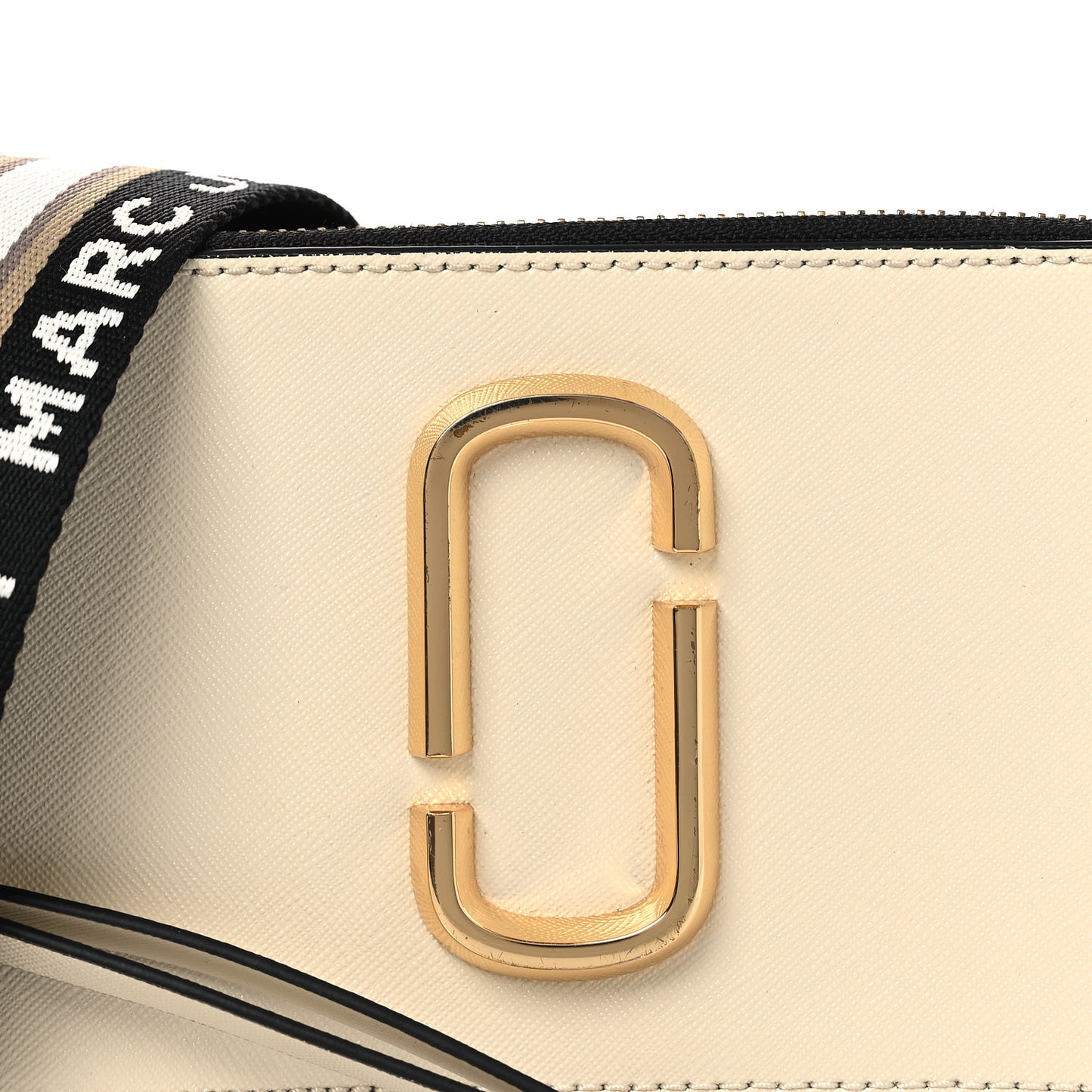 Saffiano Small Snapshot Camera Bag Cloud White Multicolor