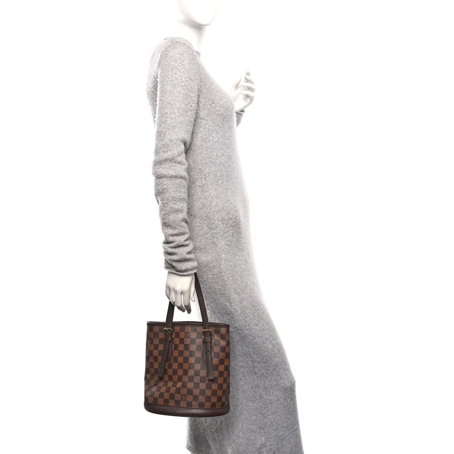 Louis Vuitton Damier Ebene Marais Bucket 23 2 of 9