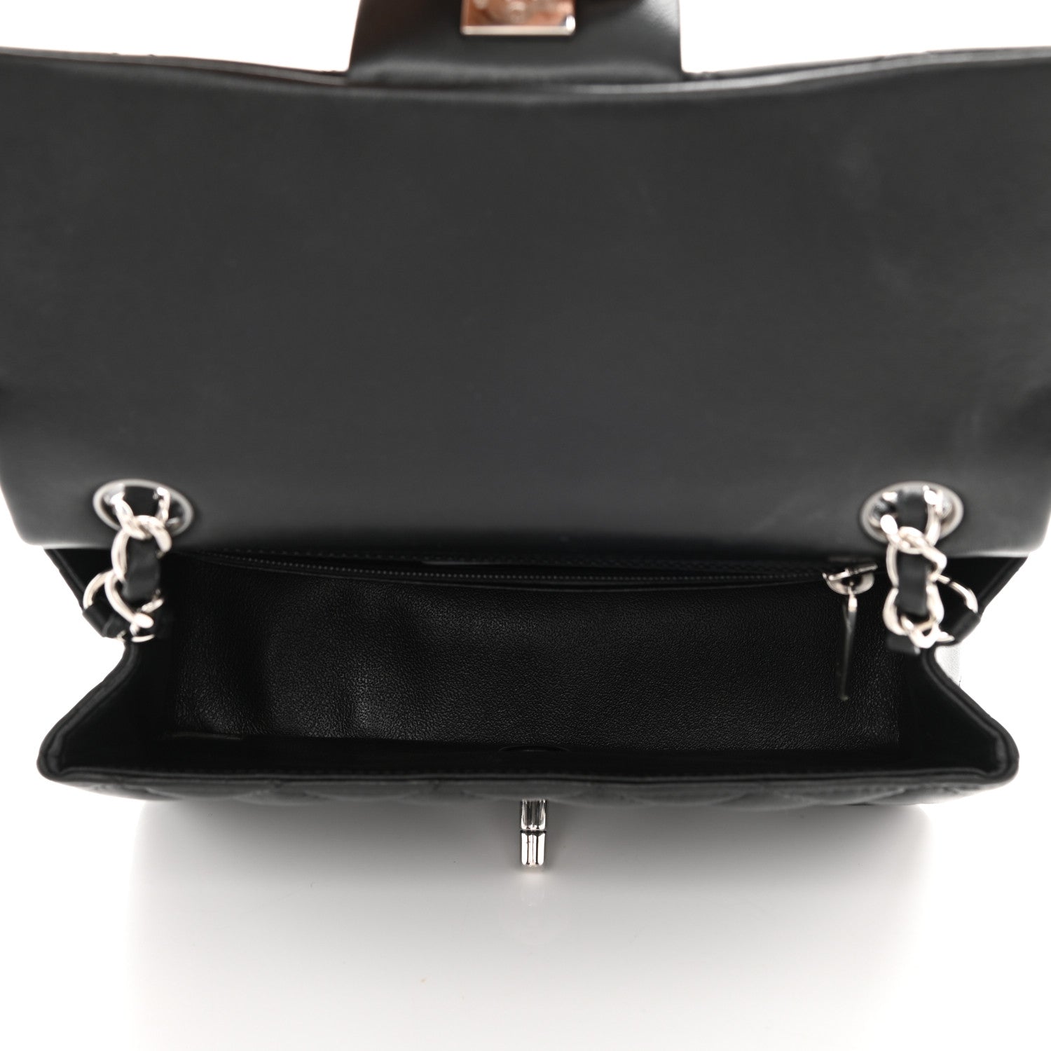 Chanel Lambskin Quilted Mini Rectangular Flap Black 5 of 10