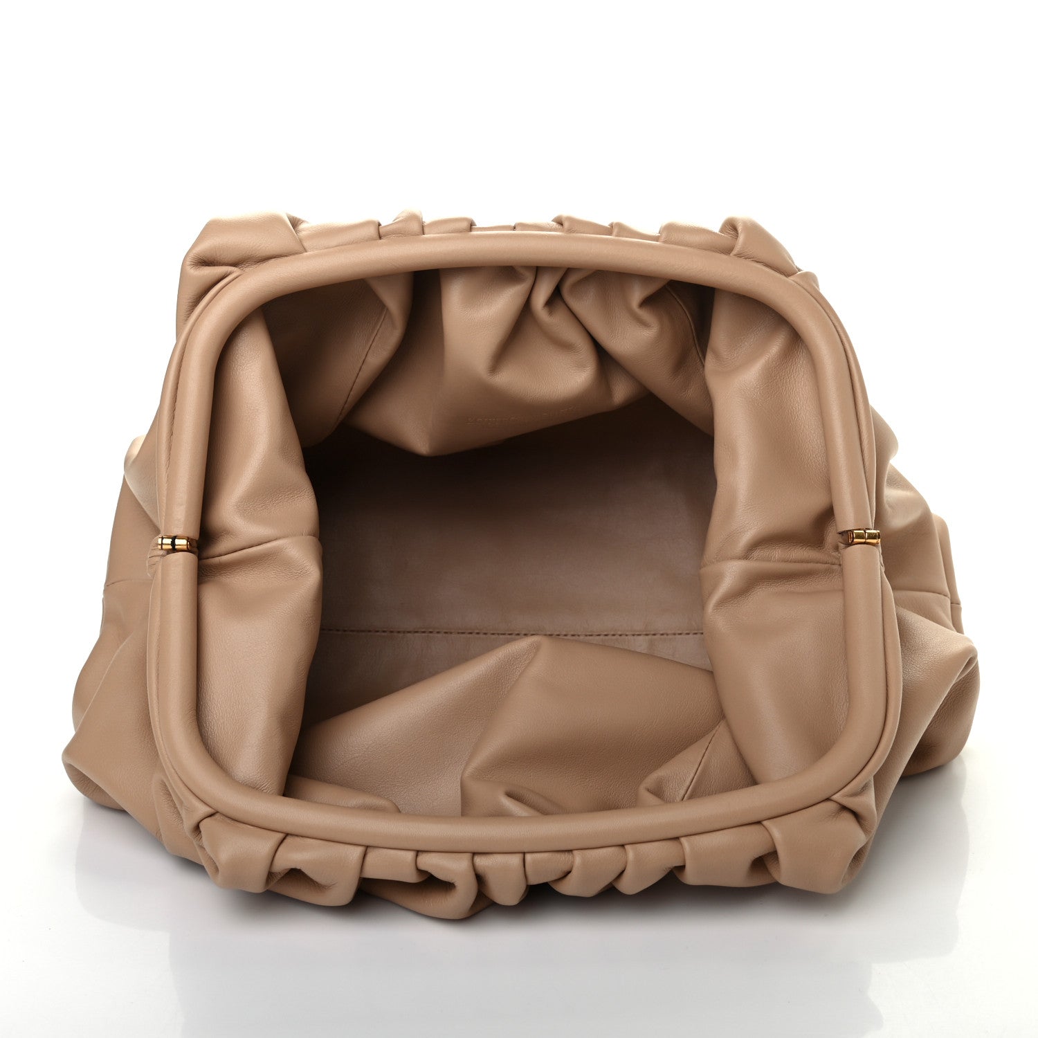 Bottega Veneta Smooth Butter Calf The Pouch Oversized Clutch Nude 4 of 6