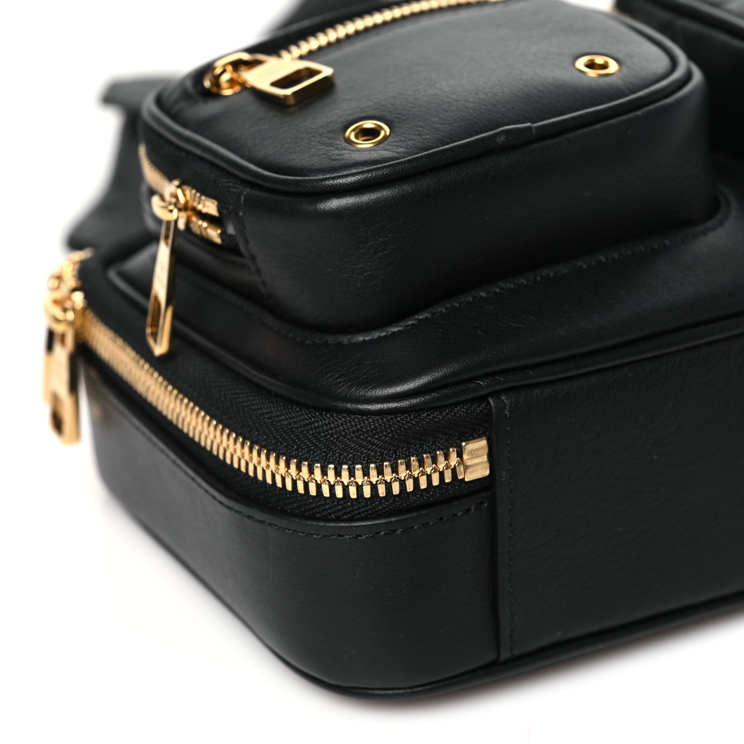 Louis Vuitton Calfskin Monogram Embossed Utility Crossbody Black 8 of 9