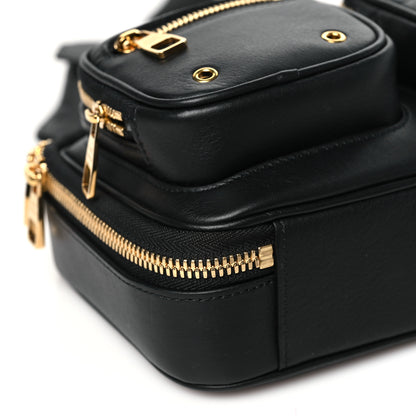 Louis Vuitton Calfskin Monogram Embossed Utility Crossbody Black 8 of 9