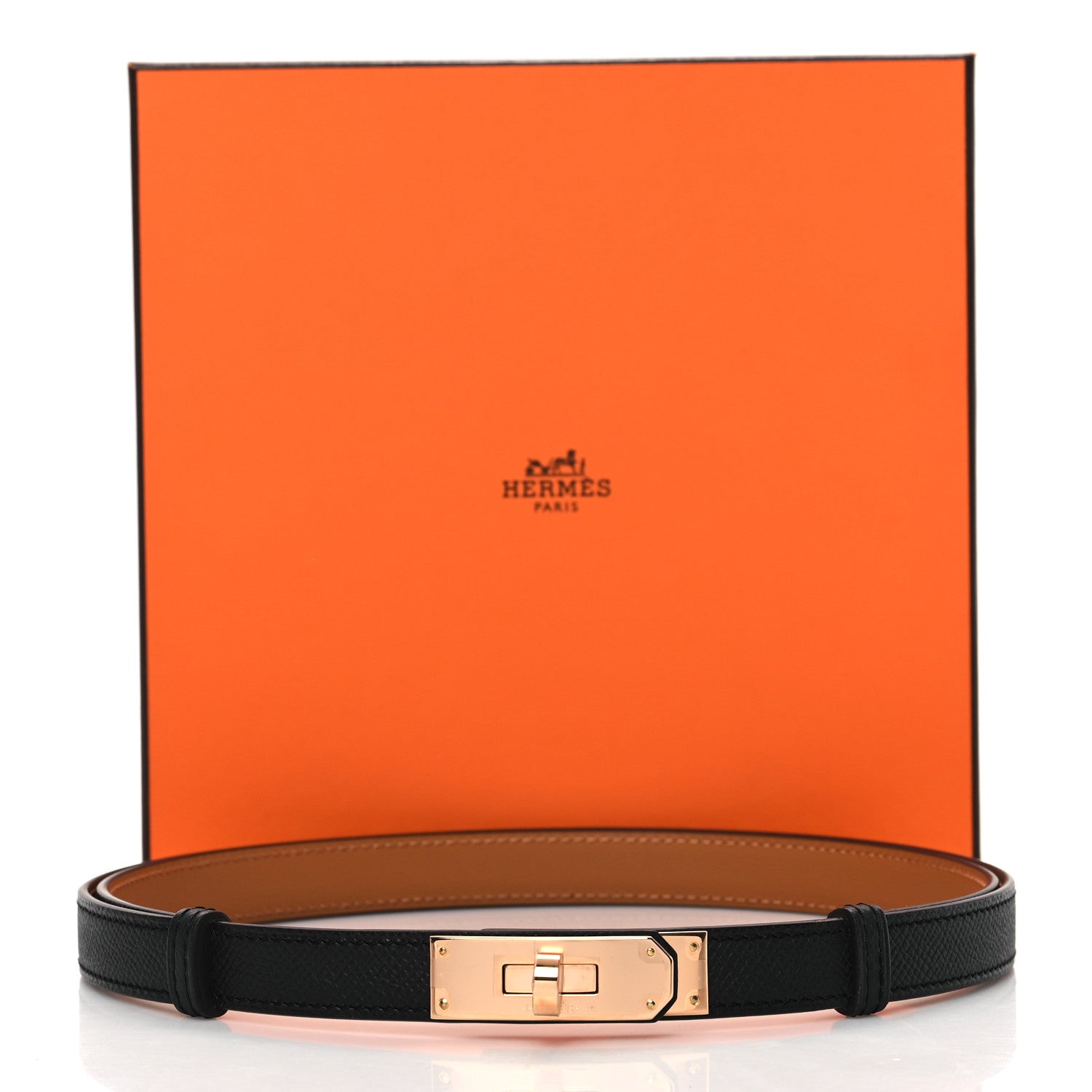 Hermes Epsom Kelly Belt Black 4 of 4
