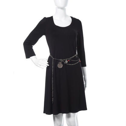 Chanel Bead Chain CC Medallion Belt Ruthenium 2 of 5
