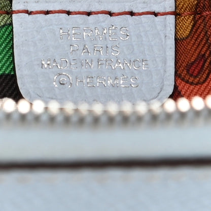 Hermes Epsom Silk'in Compact Wallet Bleu Brume 6 of 9