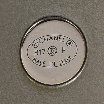 Chanel Resin CC Cuff Gold Pearly White 5 of 8